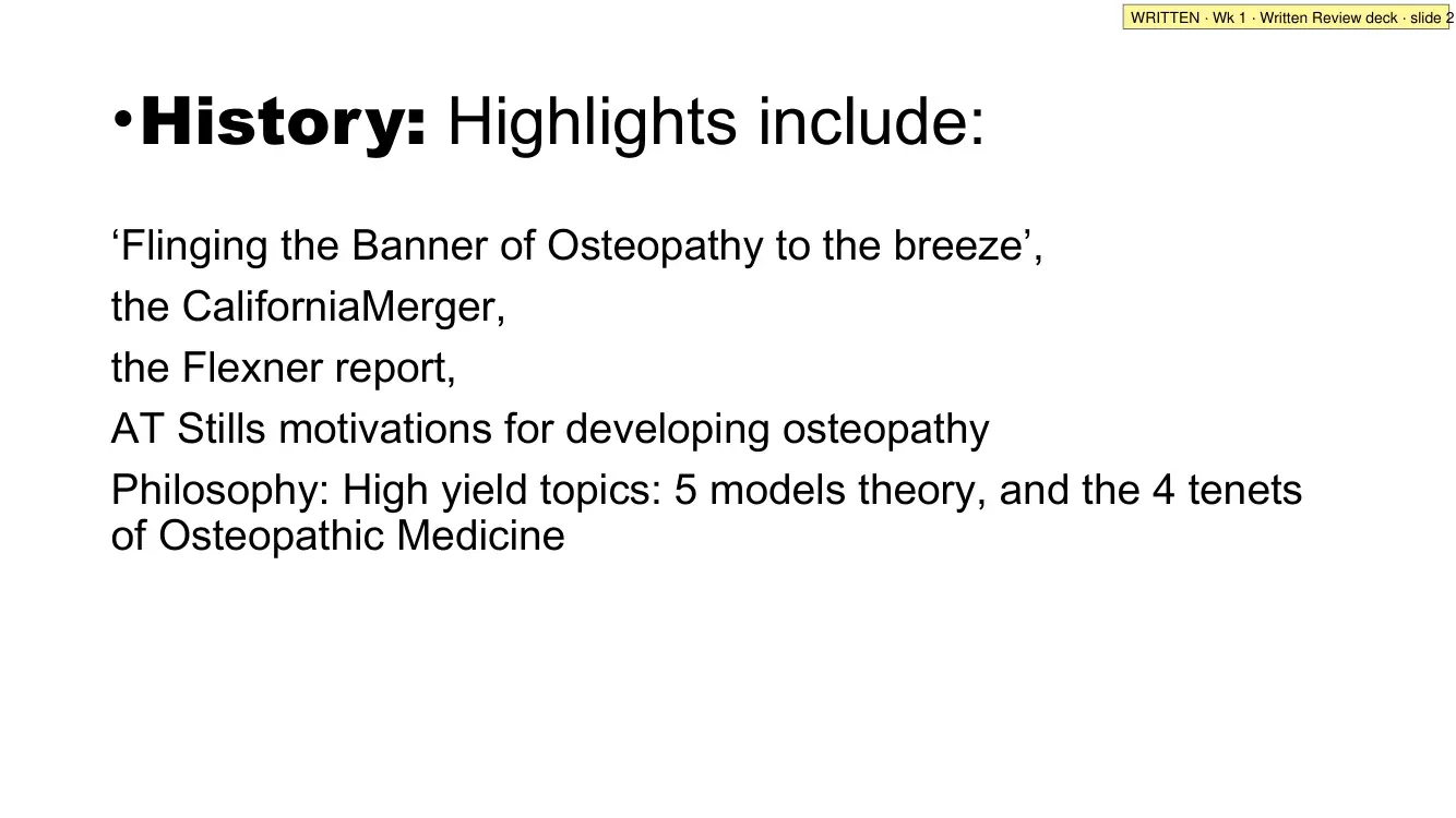 Written Review deck · slide 2