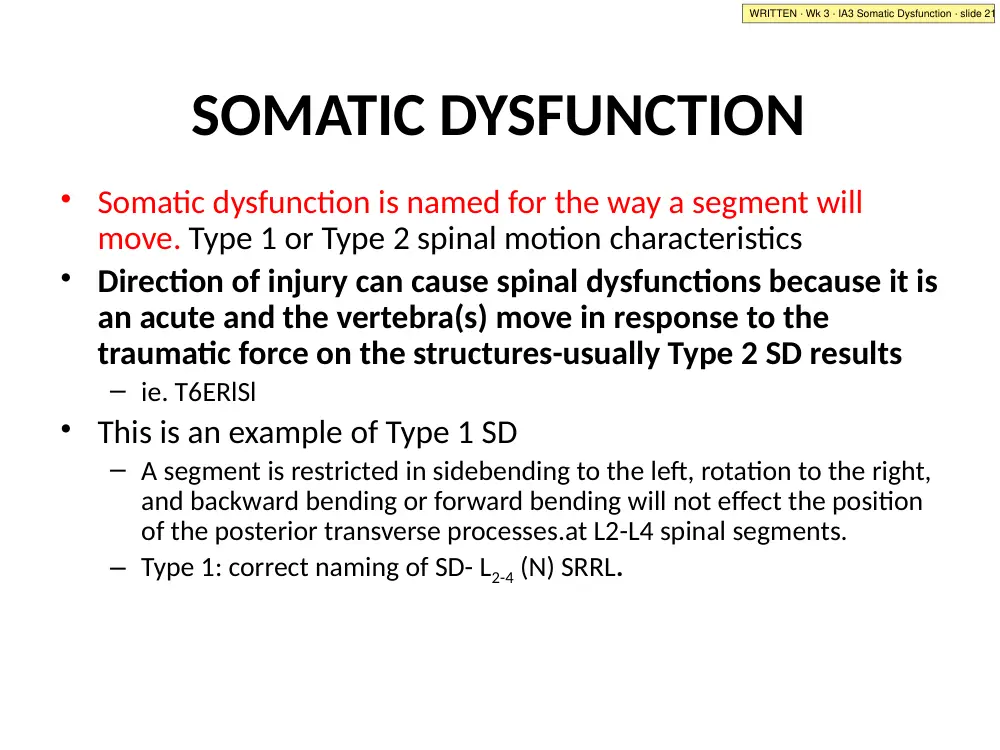 IA3 Somatic Dysfunction · slide 21