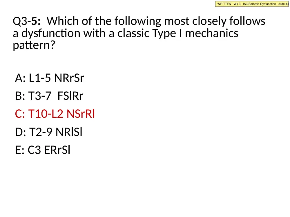 IA3 Somatic Dysfunction · slide 44