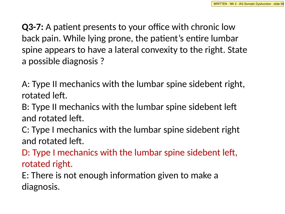 IA3 Somatic Dysfunction · slide 58