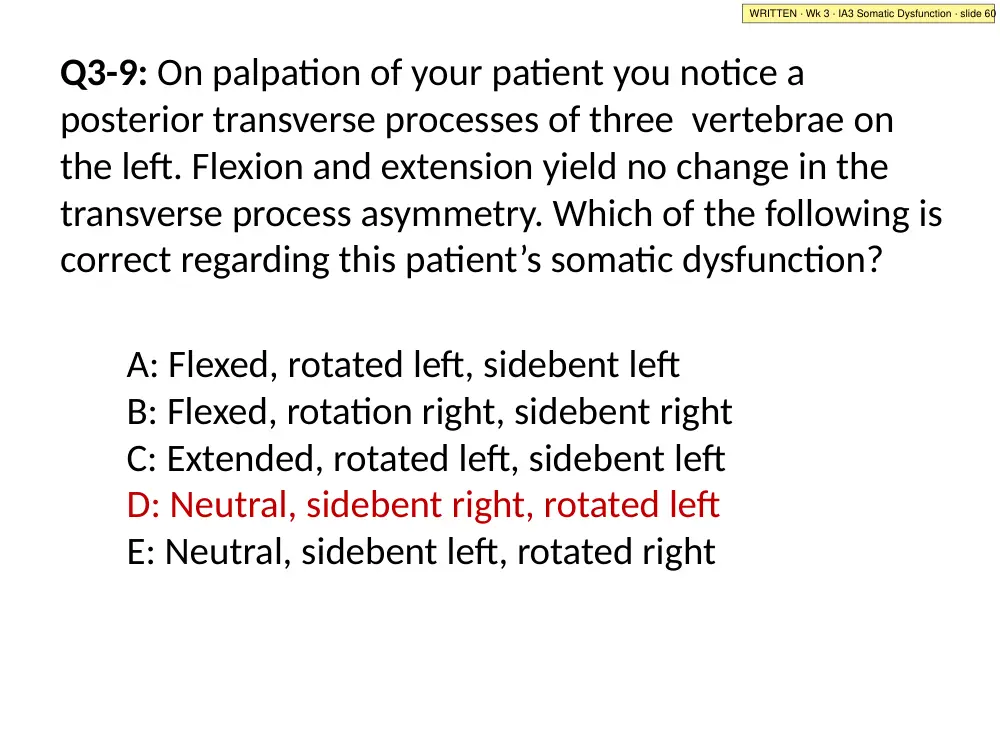 IA3 Somatic Dysfunction · slide 60