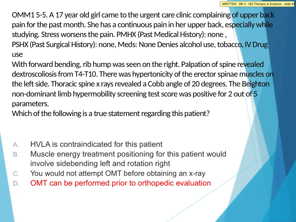 IA5 Thoracic & Scoliosis · slide 45