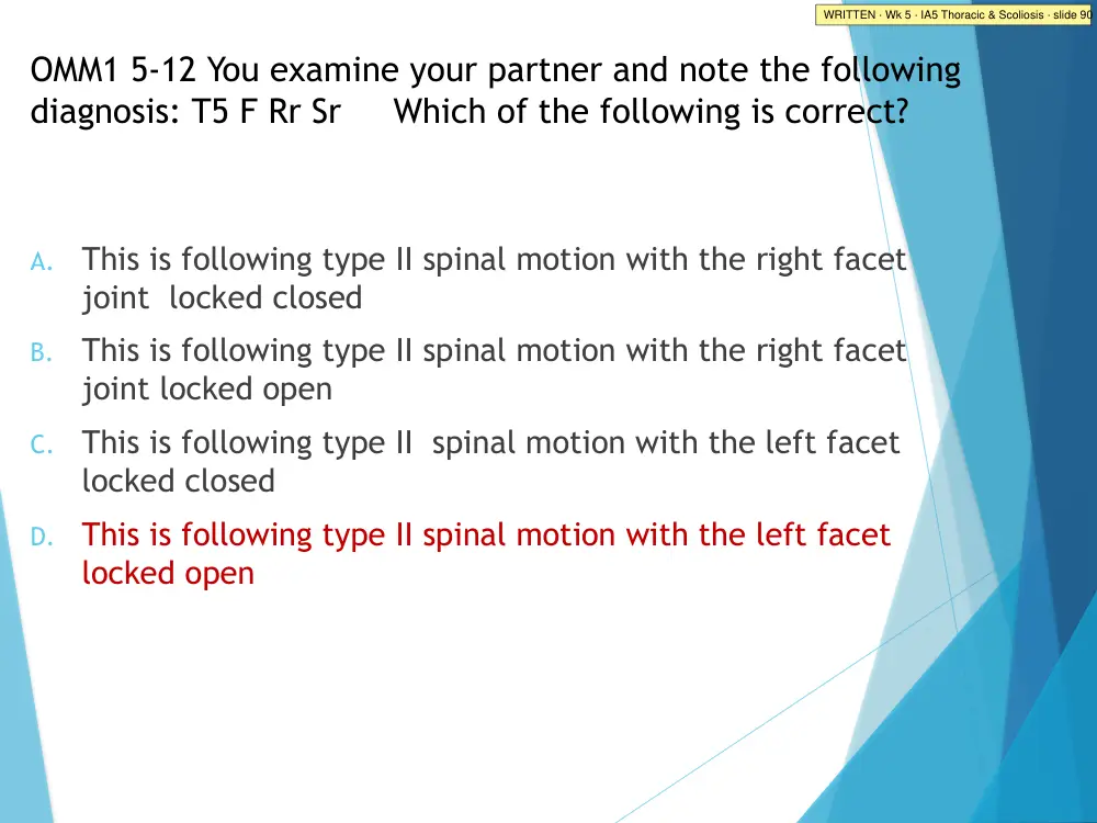 IA5 Thoracic & Scoliosis · slide 90