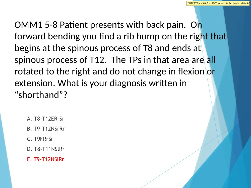 IA5 Thoracic & Scoliosis · slide 65