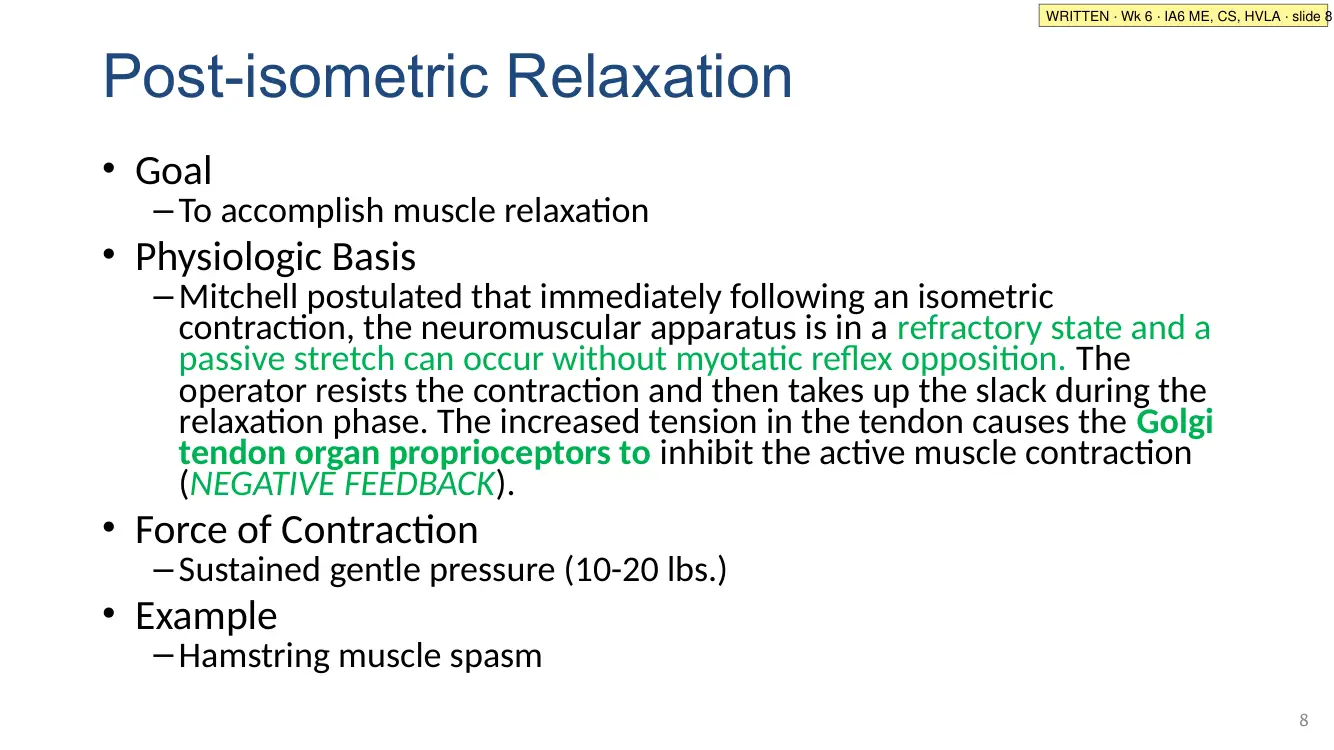 IA6 slide 8: post-isometric relaxation
