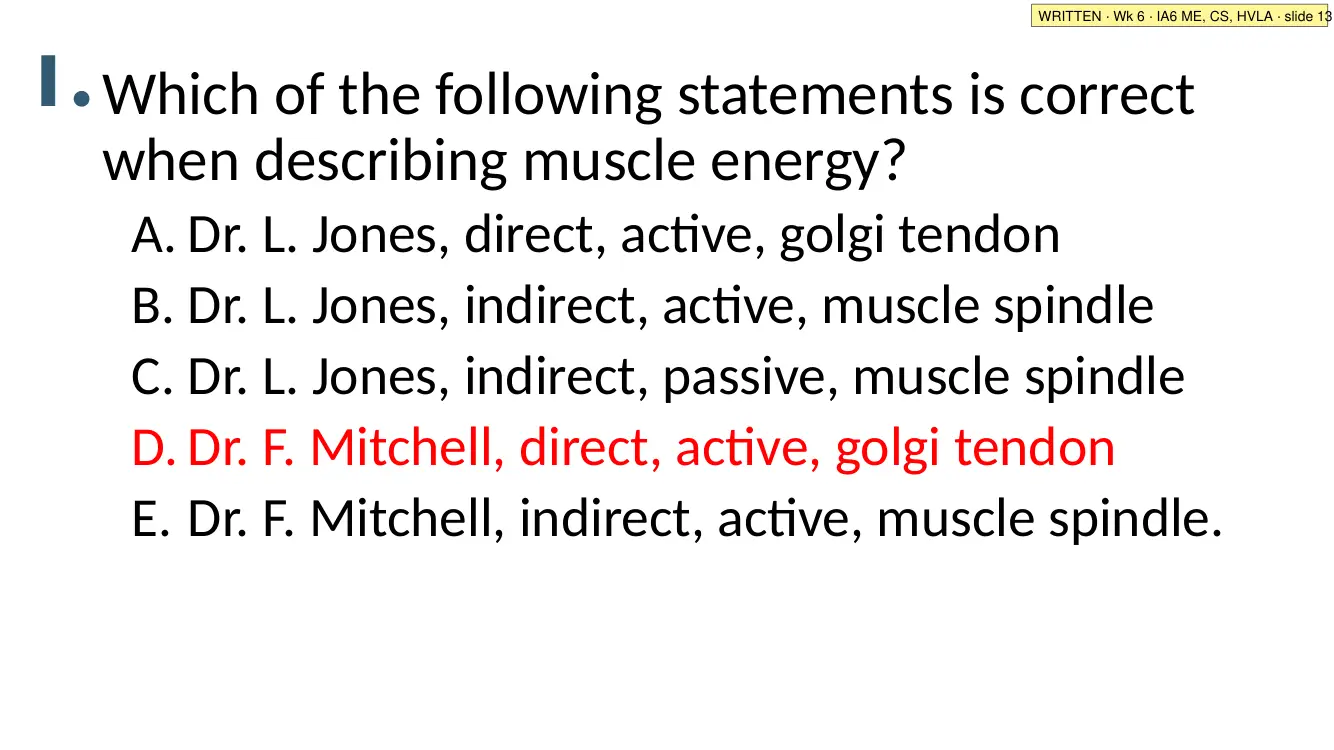 IA6 ME, CS, HVLA · slide 13