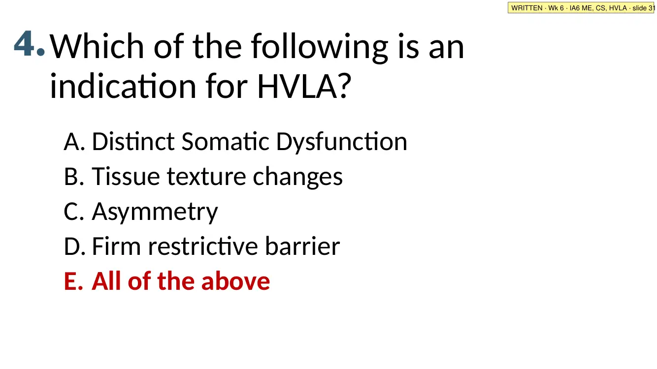 IA6 ME, CS, HVLA · slide 31
