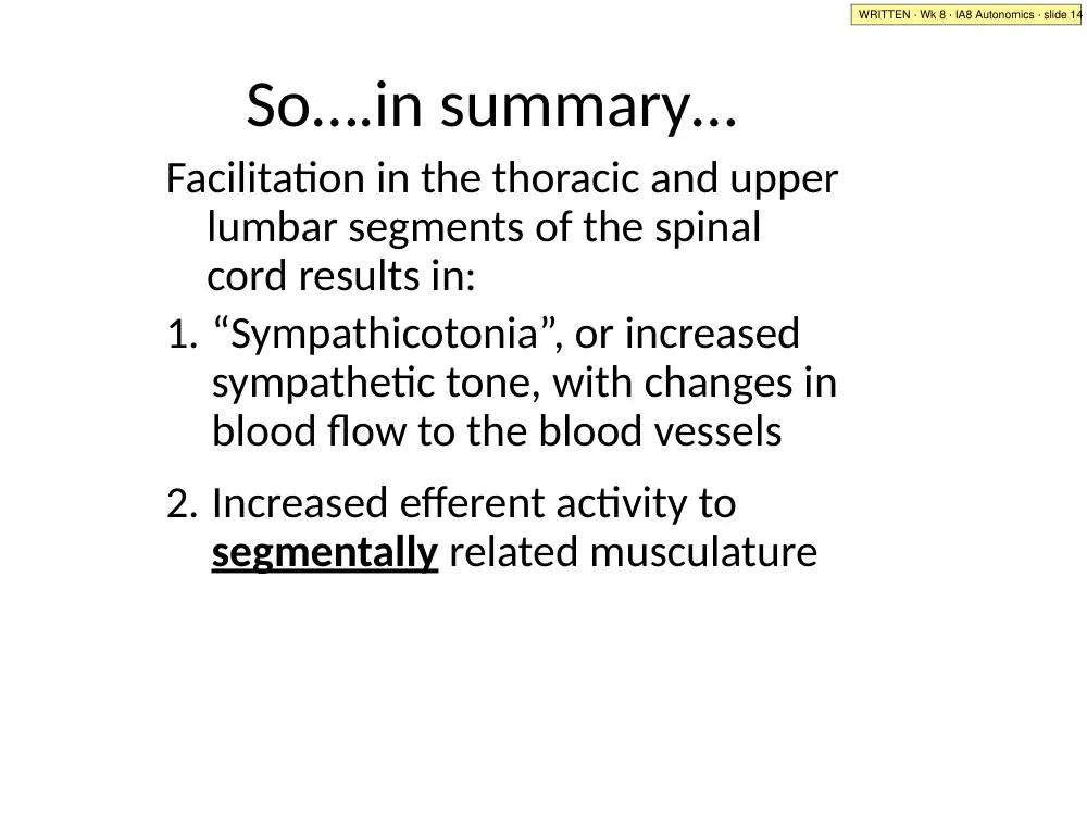 IA8 slide 14: facilitation summary